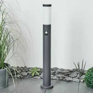 hofstein Borne lumineuse Sessa Anthracite, 1 lumière, Détecteur de mouvement* Lampes Modernes