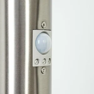 hofstein Borne lumineuse Sessa Nickel mat, 1 lumière, Détecteur de mouvement* Lampes Modernes