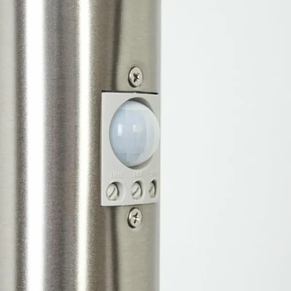 hofstein Borne lumineuse Sessa Nickel mat, 1 lumière, Détecteur de mouvement* Lampes Modernes