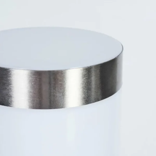 hofstein Borne lumineuse Sessa Nickel mat, 1 lumière, Détecteur de mouvement* Lampes Modernes