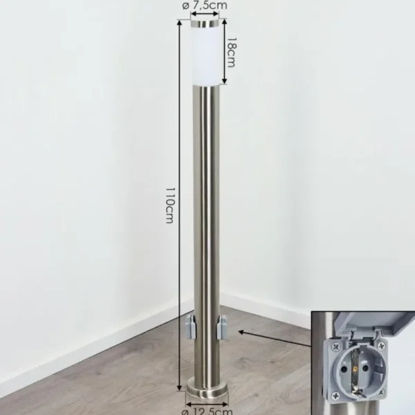 hofstein Borne lumineuse Sessa Nickel mat, 1 lumière* Lampes Modernes