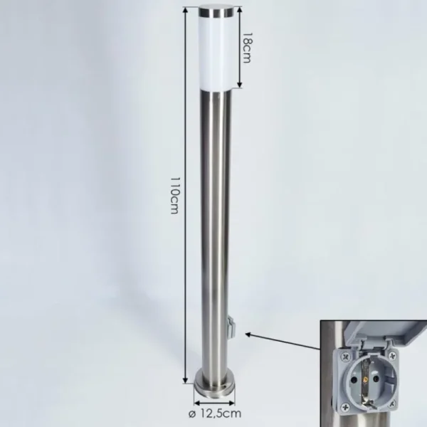 hofstein Borne lumineuse Sessa Nickel mat, 1 lumière* Lampes Modernes