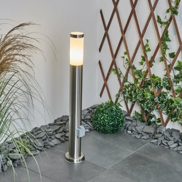 hofstein Borne lumineuse Sessa Nickel mat, 1 lumière* Lampes Modernes
