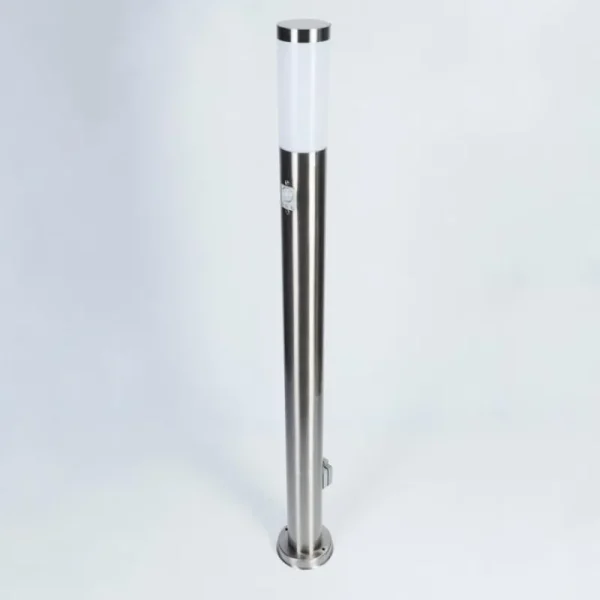 hofstein Borne lumineuse Sessa Nickel mat, 1 lumière, Détecteur de mouvement* Lampes Modernes