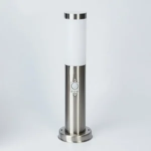 hofstein Borne lumineuse Sessa Nickel mat, 1 lumière, Détecteur de mouvement* Lampes Modernes
