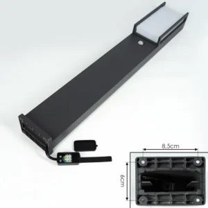 hofstein Borne lumineuse Skove LED Anthracite, 1 lumière, Détecteur de mouvement* Lampes Modernes