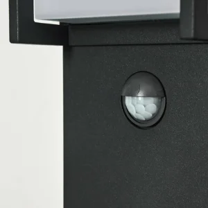 hofstein Borne lumineuse Skove LED Anthracite, 1 lumière, Détecteur de mouvement* Lampes Modernes