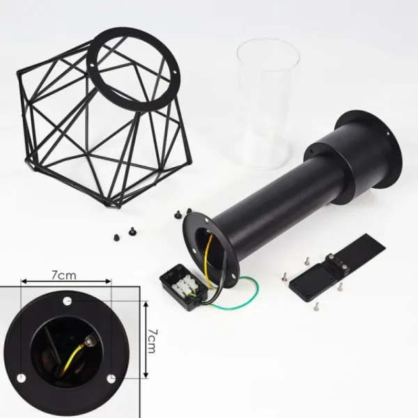 hofstein Borne lumineuse Solda Noir, 1 lumière* Lampes Modernes