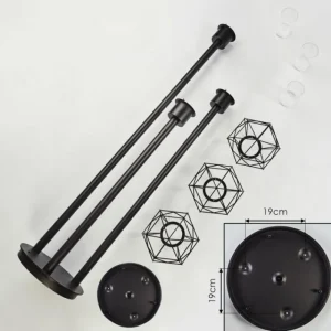 hofstein Borne lumineuse Solda Noir, 3 lumières* Lampes Modernes