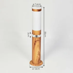 hofstein Borne lumineuse Tise Brun, Couleur bois, 2 lumières* Lampes Modernes
