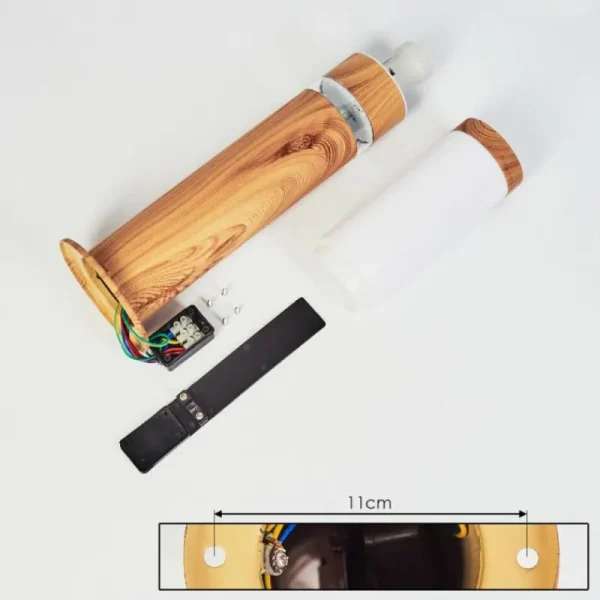 hofstein Borne lumineuse Tise Brun, Couleur bois, 2 lumières* Lampes Modernes