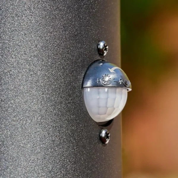 hofstein Borne lumineuse Tolsona Noir, 1 lumière, Détecteur de mouvement* Lampes Modernes