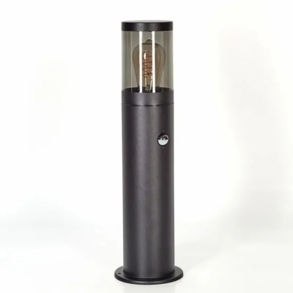 hofstein Borne lumineuse Tolsona Noir, 1 lumière, Détecteur de mouvement* Lampes Modernes