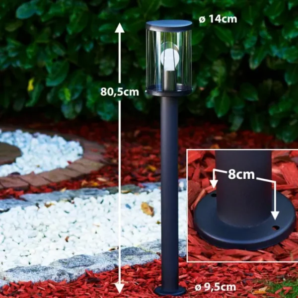 hofstein Borne lumineuse Torsa Noir, 1 lumière* Lampes Modernes