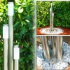 hofstein Borne lumineuse Trones Acier inoxydable, 3 lumières* Lampes Modernes