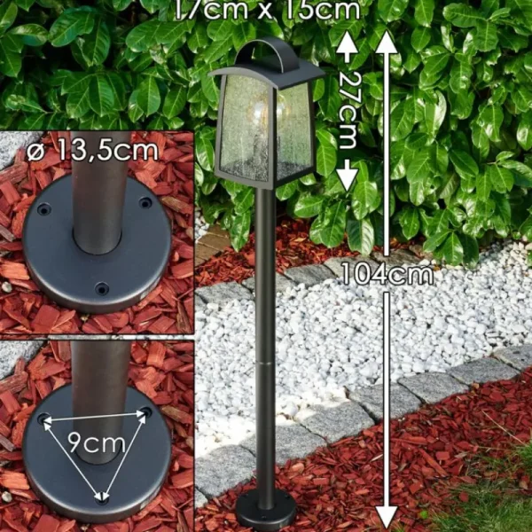 hofstein Borne lumineuse Trosa Noir, 1 lumière* Lampes Modernes
