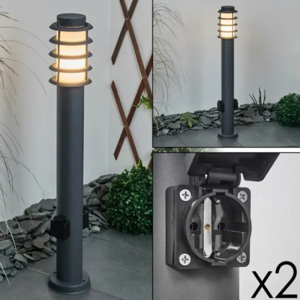 hofstein Borne lumineuse Tunes Anthracite, 1 lumière* Lampes Modernes