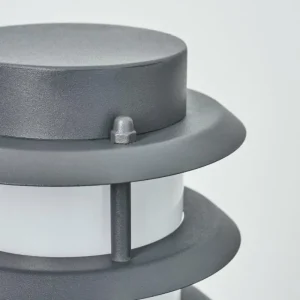hofstein Borne lumineuse Tunes Anthracite, 1 lumière, Détecteur de mouvement* Lampes Modernes