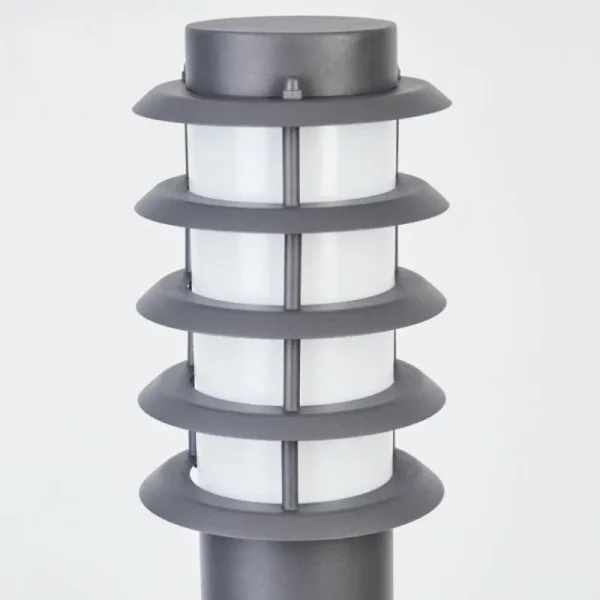 hofstein Borne lumineuse Tunes Anthracite, 1 lumière, Détecteur de mouvement* Lampes Modernes