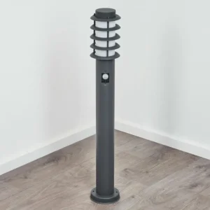 hofstein Borne lumineuse Tunes Anthracite, 1 lumière, Détecteur de mouvement* Lampes Modernes