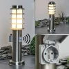hofstein Borne lumineuse Tunes Nickel mat, 1 lumière, Détecteur de mouvement* Lampes Modernes