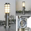 hofstein Borne lumineuse Tunes Nickel mat, 1 lumière, Détecteur de mouvement* Lampes Modernes