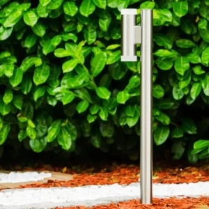 hofstein Borne lumineuse Vero Acier inoxydable, 2 lumières* Lampes Modernes
