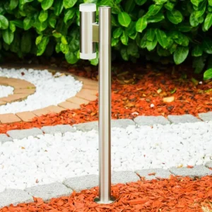 hofstein Borne lumineuse Vero Acier inoxydable, 2 lumières* Lampes Modernes