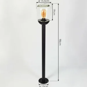 hofstein Borne lumineuse Ystheim Noir, 1 lumière* Lampes Modernes