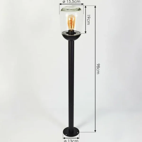 hofstein Borne lumineuse Ystheim Noir, 1 lumière* Lampes Modernes