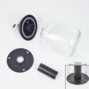 hofstein Borne lumineuse Ystheim Noir, 1 lumière* Lampes Modernes