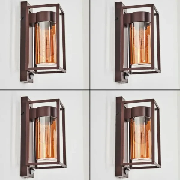 hofstein Boucinho Lampe murale d´extérieur Rouille, 1 lumière, Détecteur de mouvement* Lampes Modernes