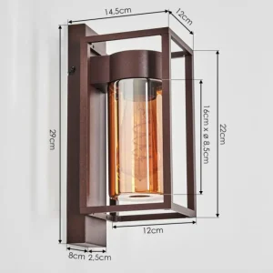 hofstein Boucinho Lampe murale d´extérieur Rouille, 1 lumière* Lampes Modernes