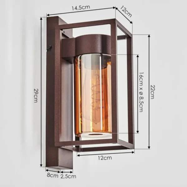 hofstein Boucinho Lampe murale d´extérieur Rouille, 1 lumière* Lampes Modernes