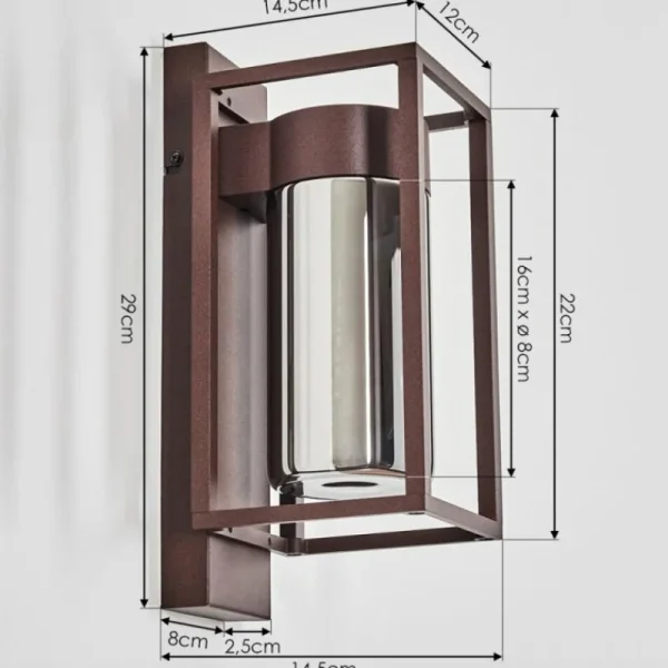 hofstein Boucinho Lampe murale d´extérieur Rouille, 1 lumière* Lampes Modernes