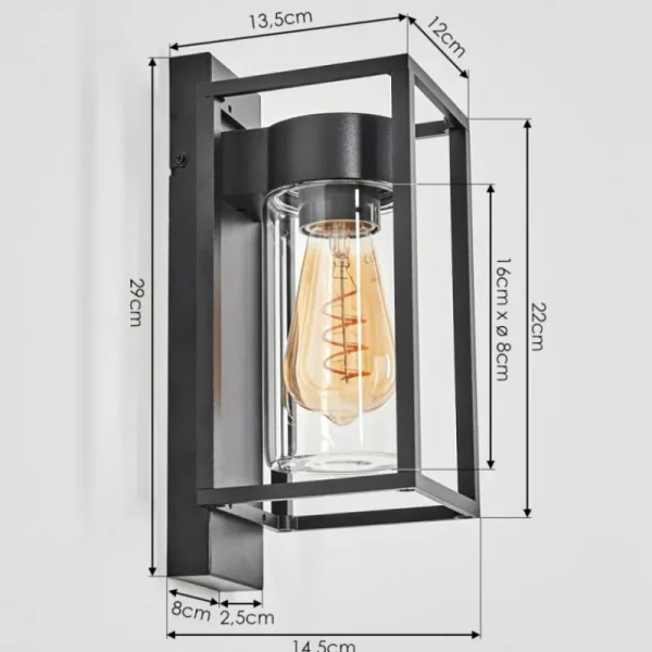 hofstein Boucinho Lampe murale d´extérieur Noir, 1 lumière* Lampes Modernes