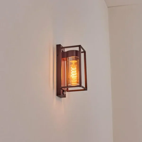 hofstein Boucinho Lampe murale d´extérieur Rouille, 1 lumière, Détecteur de mouvement* Lampes Modernes