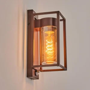 hofstein Boucinho Lampe murale d´extérieur Rouille, 1 lumière, Détecteur de mouvement* Lampes Modernes