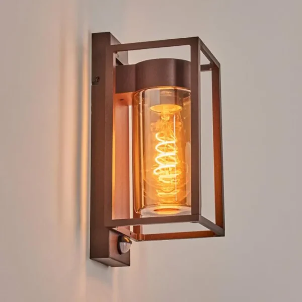 hofstein Boucinho Lampe murale d´extérieur Rouille, 1 lumière, Détecteur de mouvement* Lampes Modernes