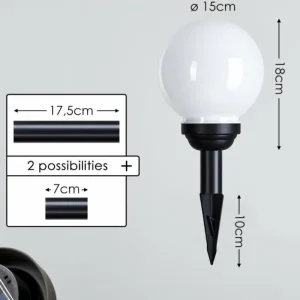 hofstein boule lumineuse Campinas LED Noir, Blanc, 1 lumière* Lampes Modernes