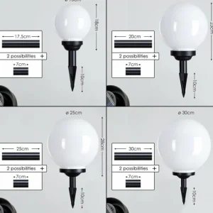 hofstein boule lumineuse Campinas LED Noir, Blanc, 1 lumière* Lampes Modernes