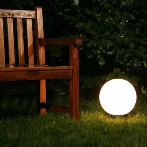hofstein Boule lumineuse de jardin 20 cm Blanc, 1 lumière* Lampes Modernes