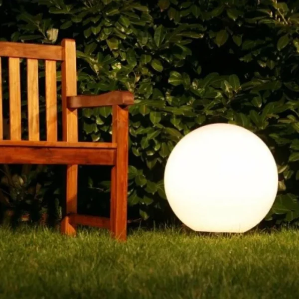 hofstein Boule lumineuse de jardin 40 cm Blanc, 1 lumière* Lampes Modernes