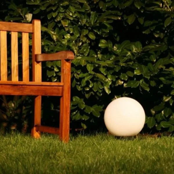 hofstein Boule lumineuse de jardin 20 cm Blanc, 1 lumière* Lampes Modernes