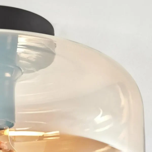 hofstein Boza Plafonnier Ambre, 1 lumière* Lampes En Verre