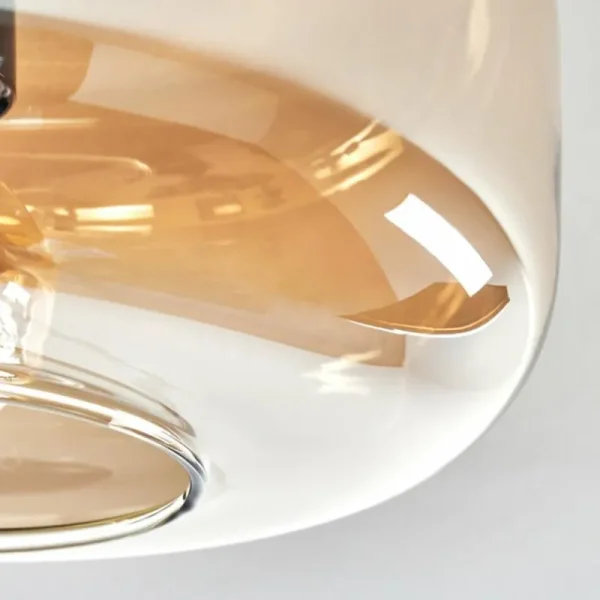 hofstein Boza Plafonnier Ambre, 1 lumière* Lampes En Verre