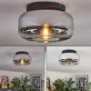 hofstein Boza Plafonnier, Boule lumineuse Chrome, Clair, Fumé, 1 lumière* Lampes Modernes