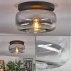 hofstein Boza Plafonnier, Boule lumineuse Clair, Fumé, 1 lumière* Lampes Modernes