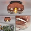 hofstein Boza Plafonnier, Boule lumineuse Clair, Cuivré, 1 lumière* Lampes En Verre