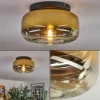 hofstein Boza Plafonnier, Boule lumineuse Or, Clair, 1 lumière* Lampes En Verre